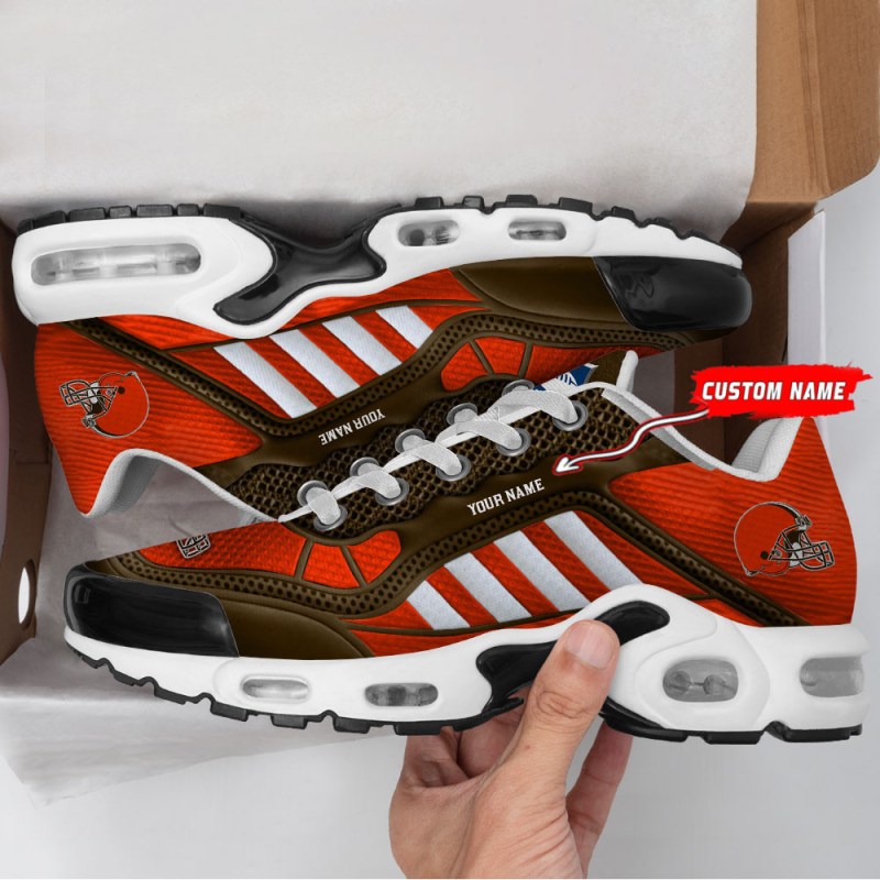 Cleveland Browns Personalized Plus T-N Youth Sneakers
