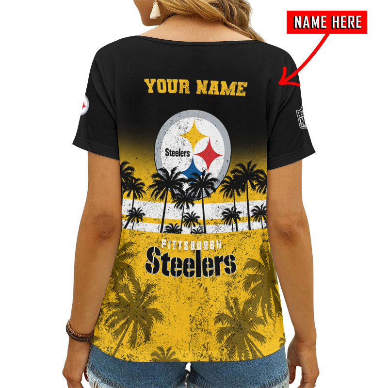 Personalized Pittsburgh Steelers V-neck