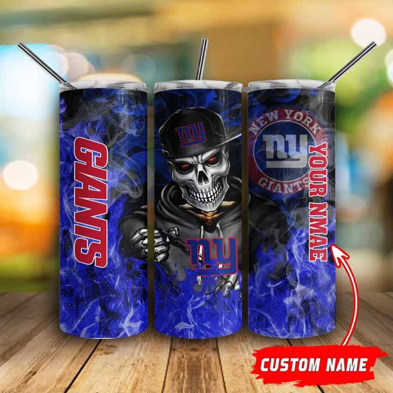 New York Giants Glitter Tumbler
