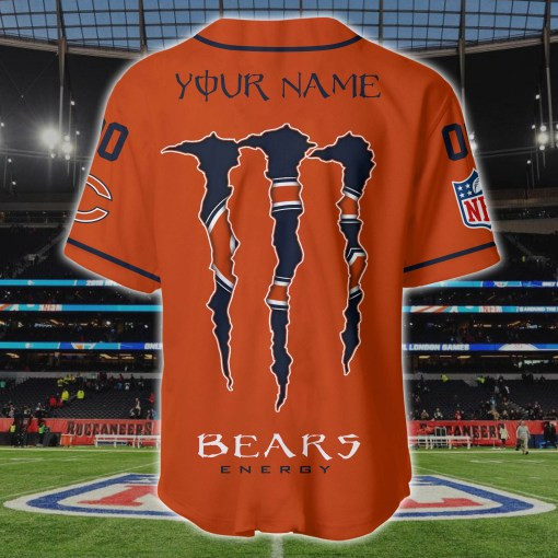 Chicago Bears Personalized Baseball Jersey