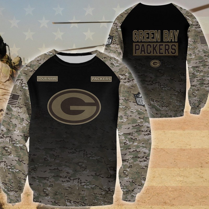 Green Bay Packers Ugly Christmas Sweater Back View