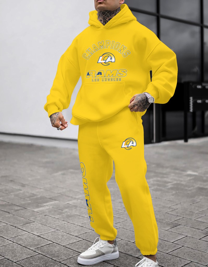 Los Angeles Rams Combo Pullover Hoodie and Sweatpants