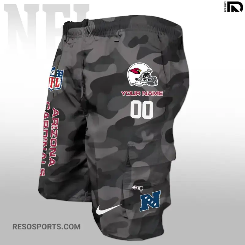 Arizona Cardinals Personalized Multi-Pockets Man Shorts - Image 2