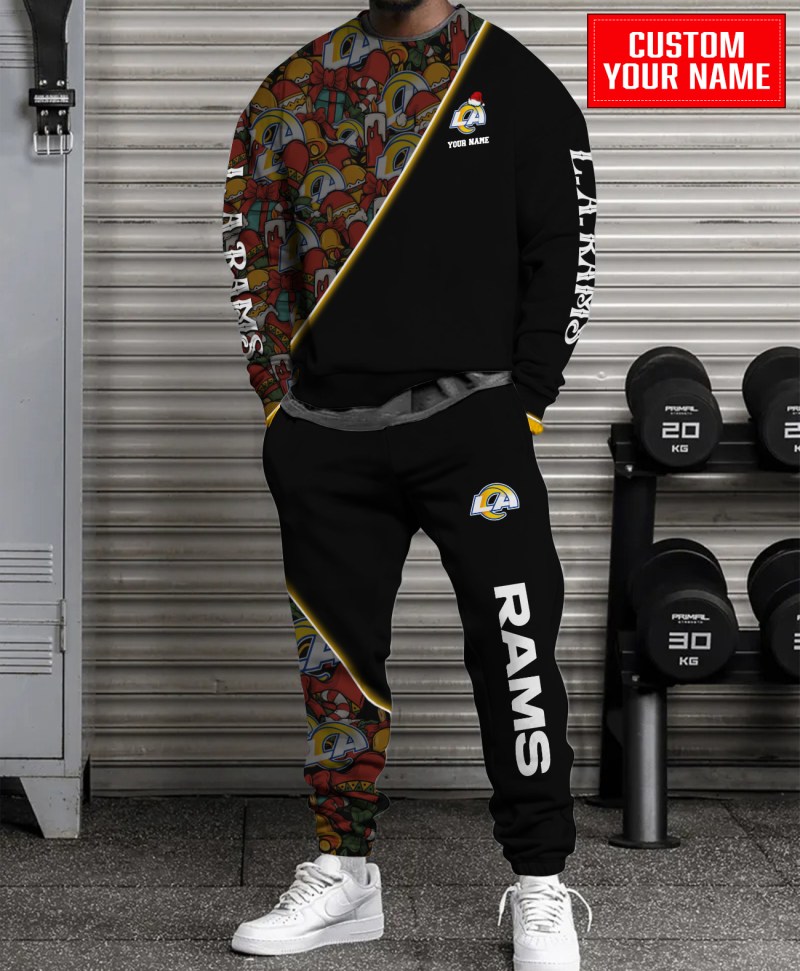 Los Angeles Rams Christmas Pattern Sweatshirt and Sweatpants