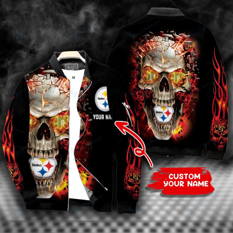 Pittsburgh Steelers Personalized Bomber Jacket