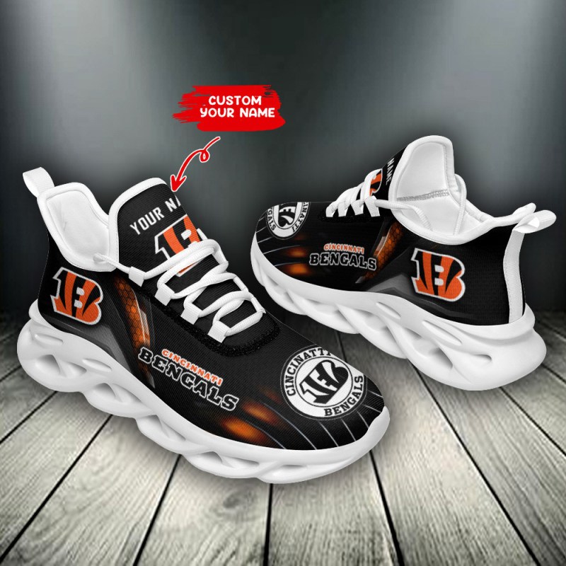 Cincinnati Bengals Yezy Sneakers Side View