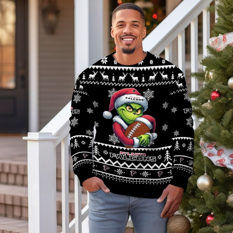 Atlanta Falcons Ugly Christmas Sweater - Outdoor View 3
