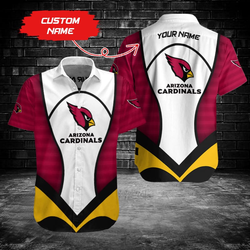 Arizona Cardinals Personalized Button Shirt Sizing Chart