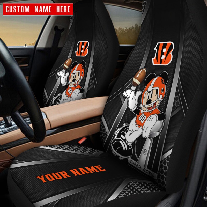 Cincinnati Bengals Personalized Car Seat Covers