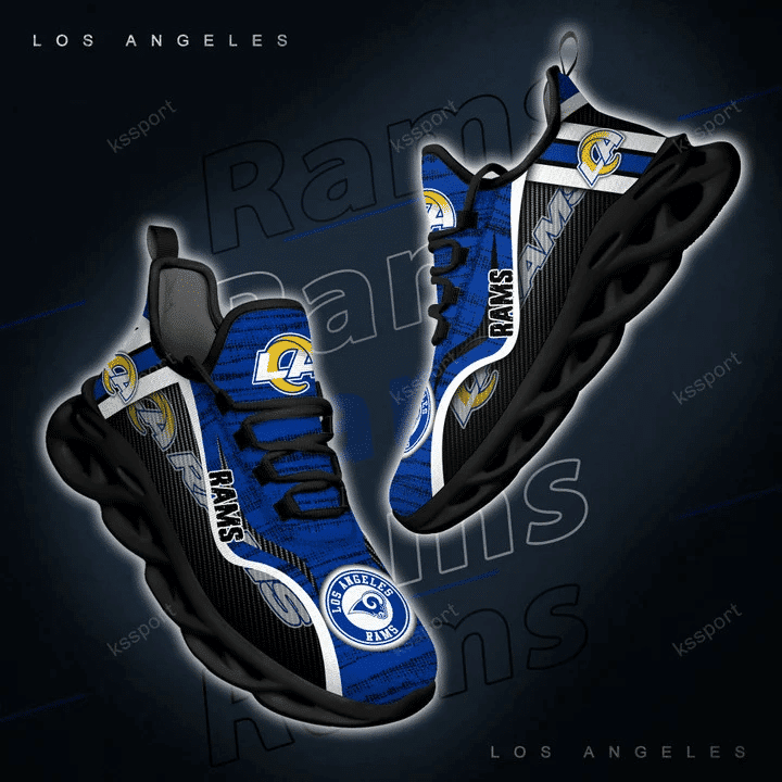 Los Angeles Rams Yezy Running Sneakers Lifestyle Image