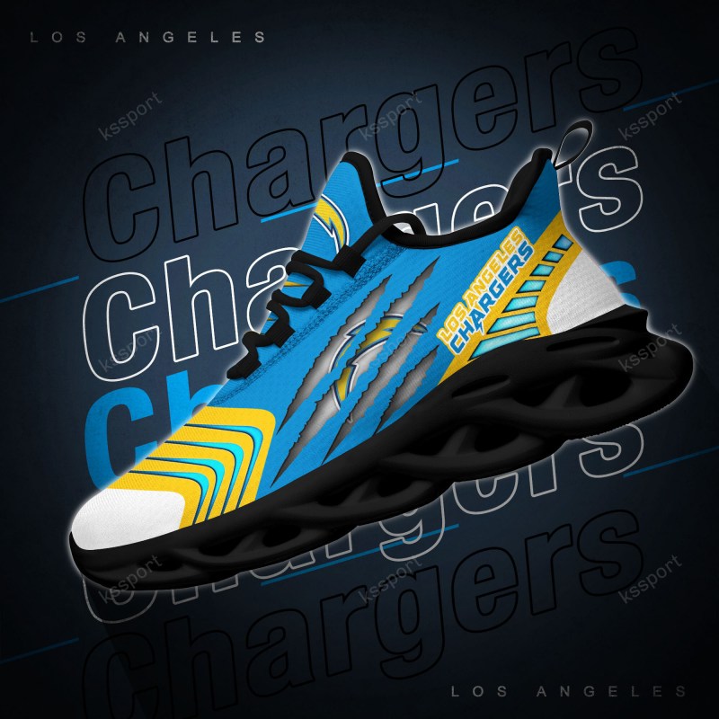 Detailed view of Chargers Yezy Sneakers