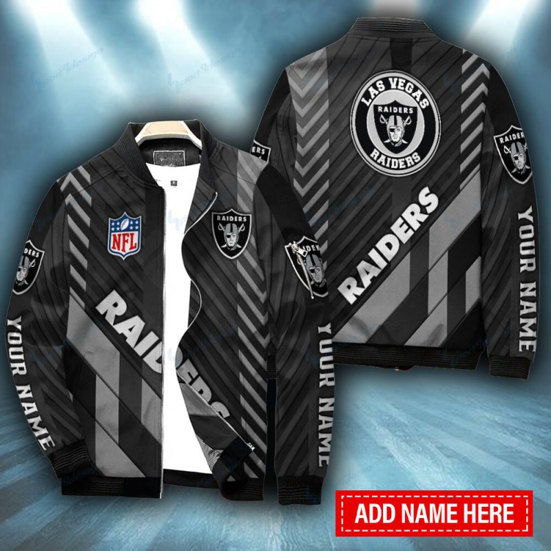 Las Vegas Raiders Personalized Bomber Jacket