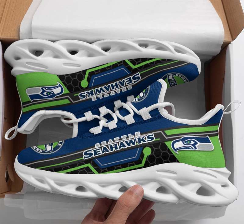 Seattle Seahawks Yezy Running Sneakers - Image 4