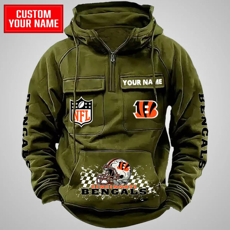 Cincinnati Bengals Green Hoodie