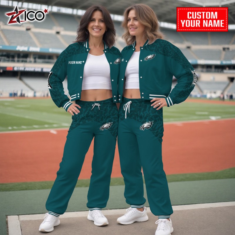 Philadelphia Eagles Varsity Jacket and Sweatpants