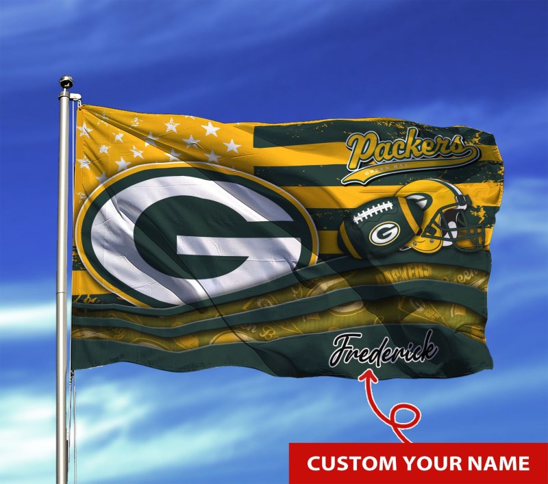 Green Bay Packers Personalized Flag 1