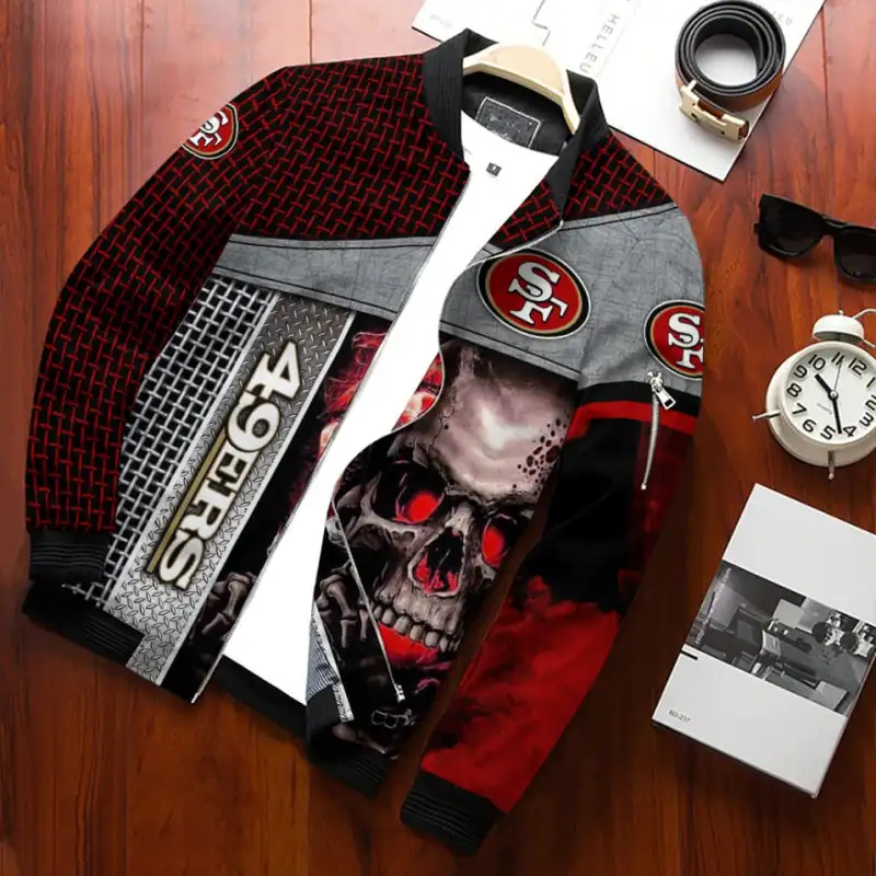 San Francisco 49ers Personalized Bomber Jacket - Side View