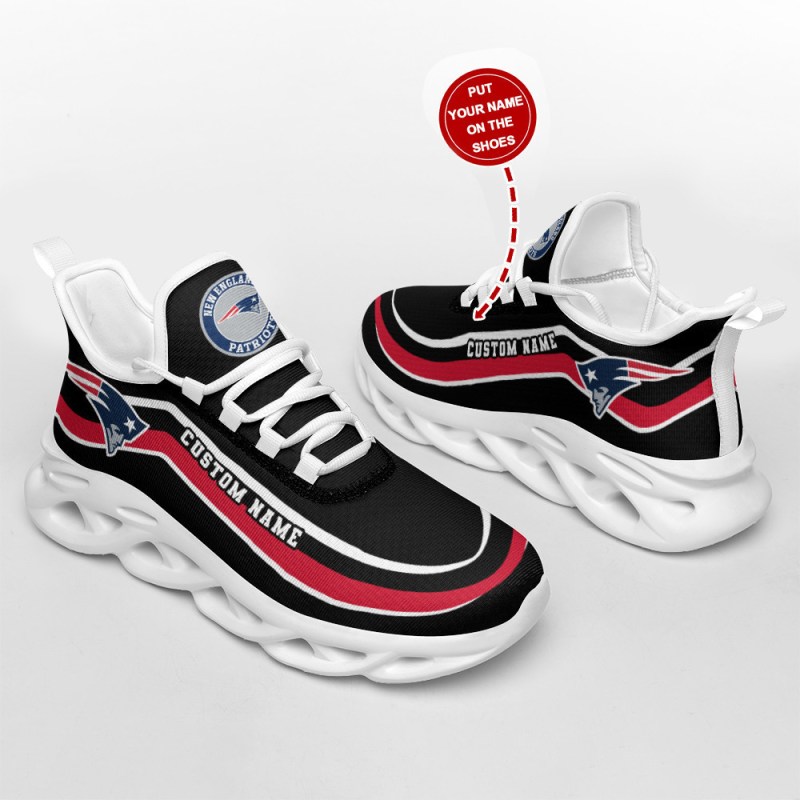 New England Patriots Yezy Sneakers Side View
