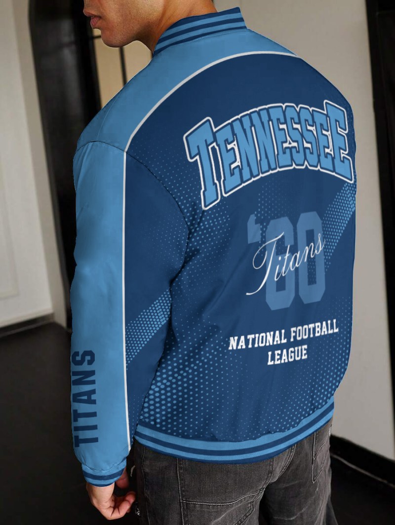 Tennessee Titans Varsity Jacket Back View