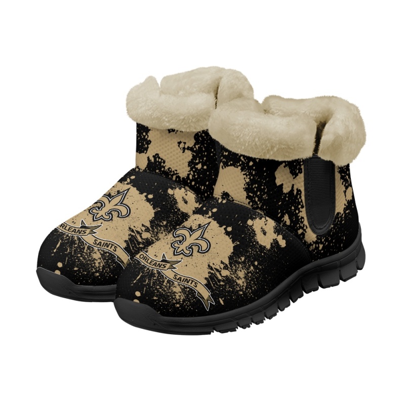 New Orleans Saints Comfy Winter Snow Boots 7