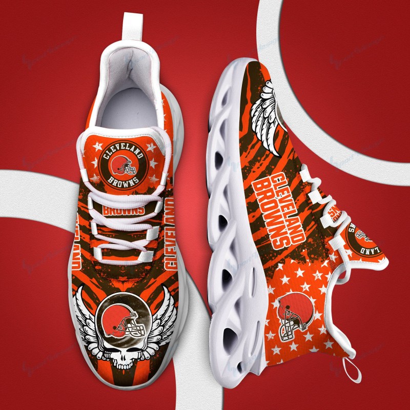 Cleveland Browns Yezy Running Sneakers
