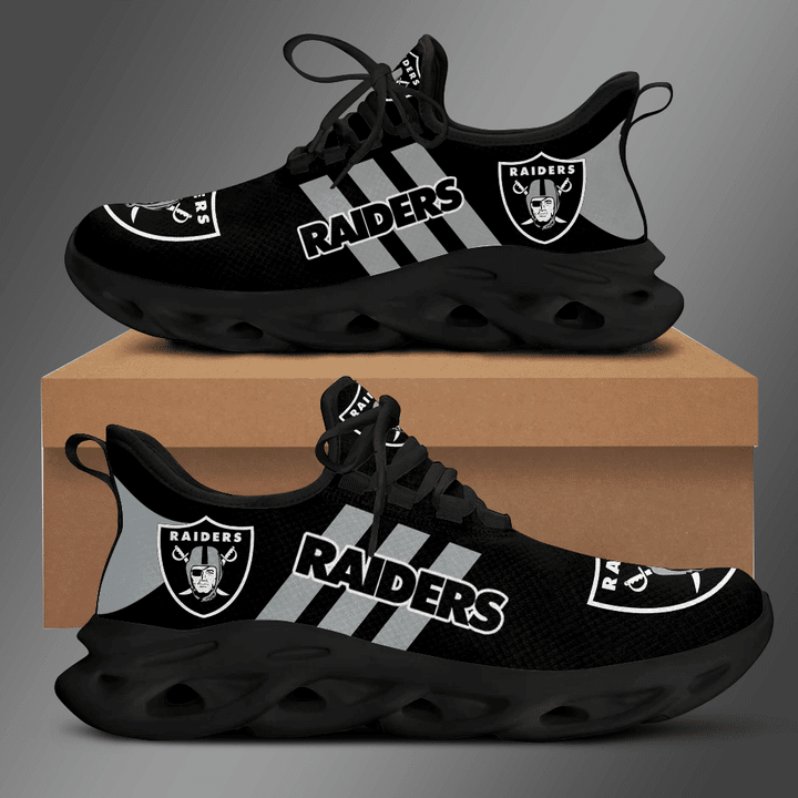Las Vegas Raiders Yezy Running Sneakers 449 Side View