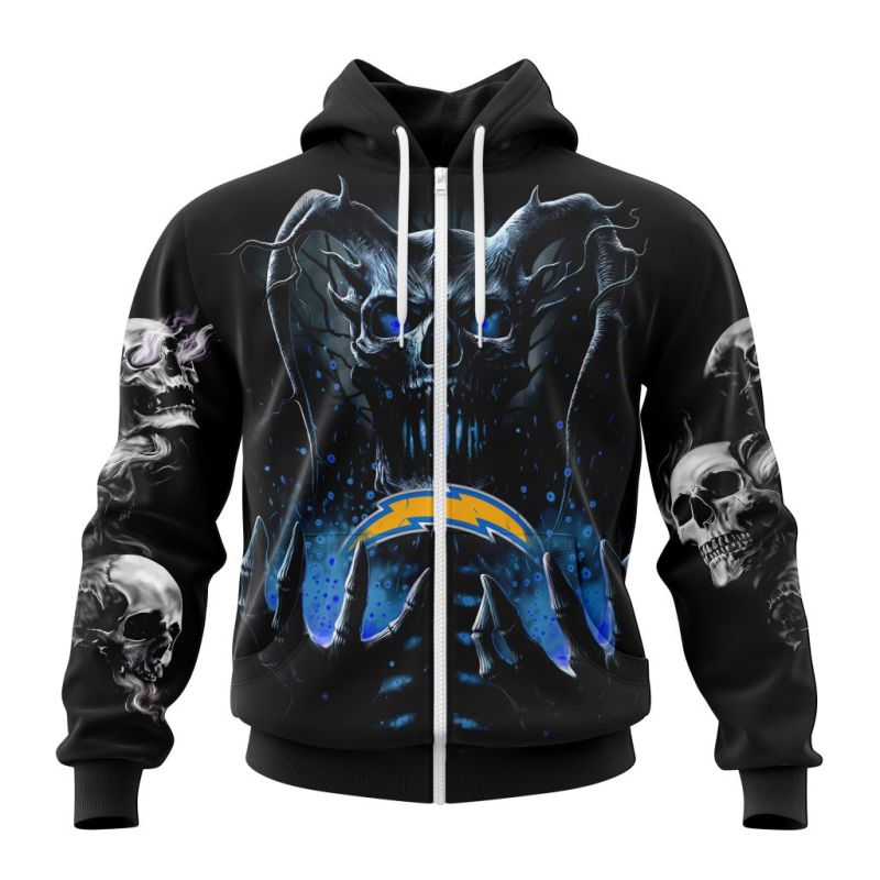 Los Angeles Chargers Zip Hoodie Front