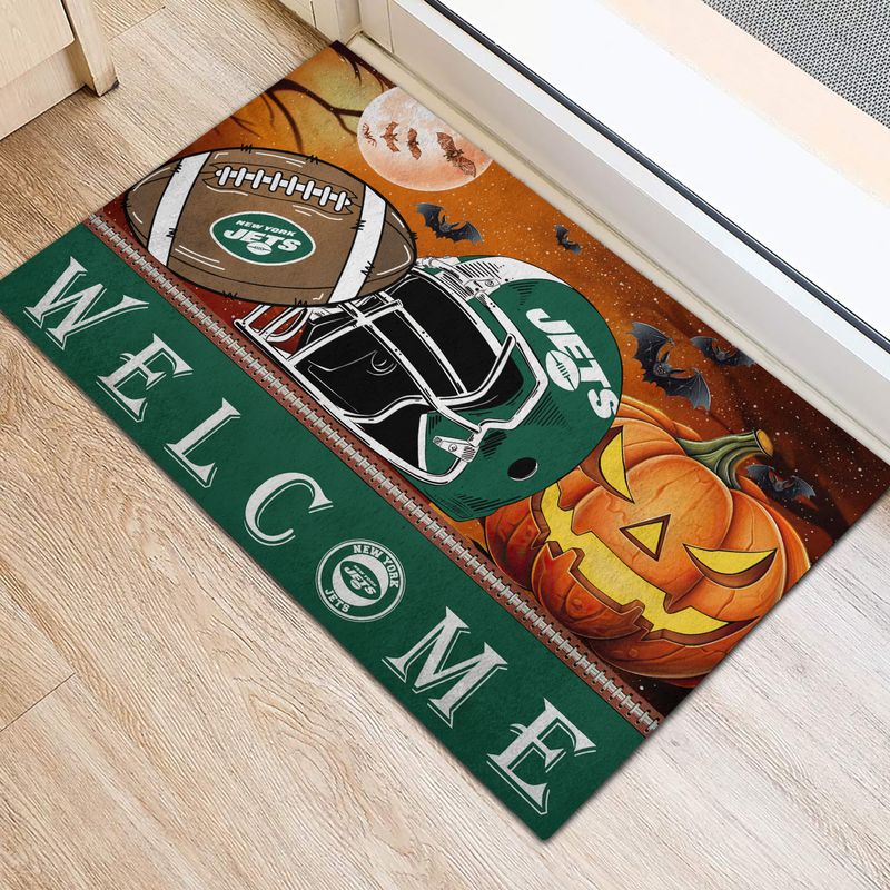 New York Jets Halloween Doormat