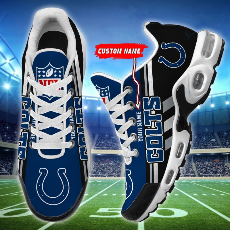 Indianapolis Colts Personalized Plus T-N Youth Sneakers