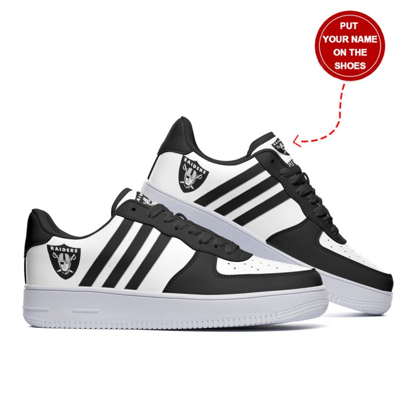 Las Vegas Raiders AF1 Shoes - Front View