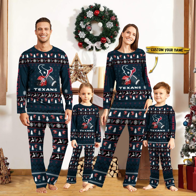 Houston Texans Personalized Pajamas Set 1