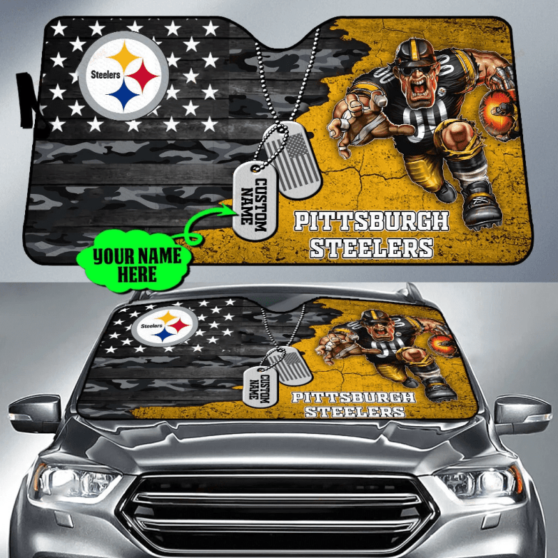 Pittsburgh Steelers Personalized Auto Sun Shade