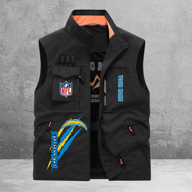 Los Angeles Chargers Multi-Pockets Vest Image 1