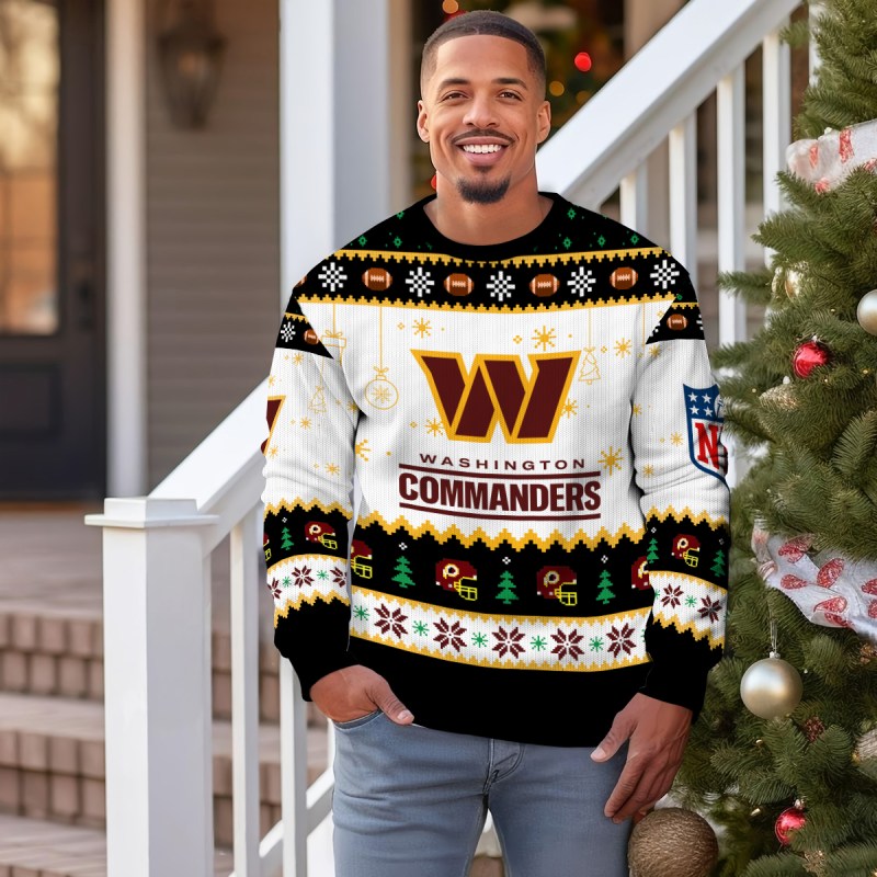 Homemade Christmas Sweater for Football Fans