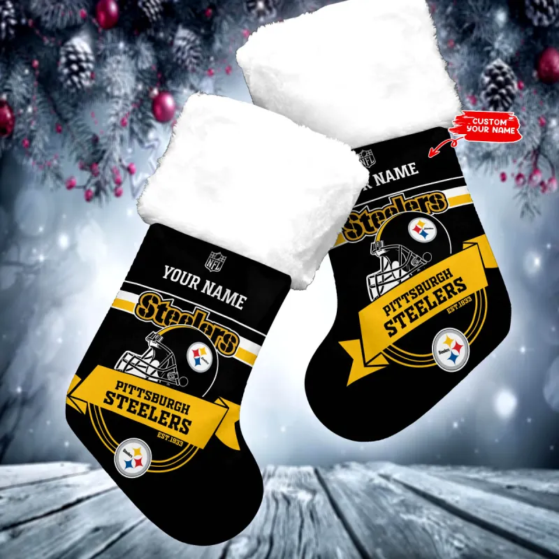 Pittsburgh Steelers Ugly Christmas Socks