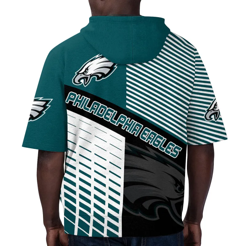 Philadelphia Eagles Short Sleeve Hoodie Detail