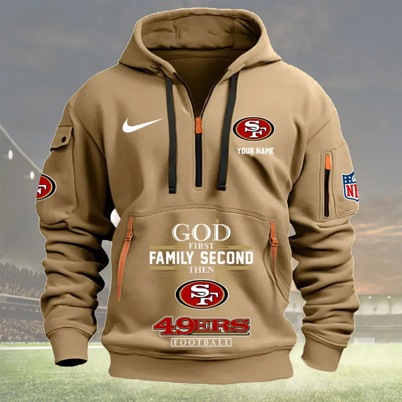 Khaki San Francisco 49ers Hoodie