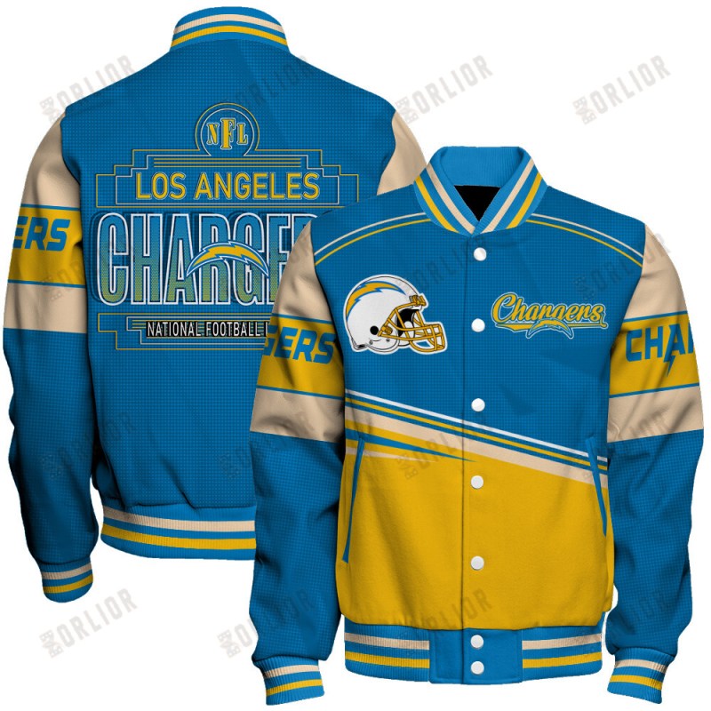 Los Angeles Chargers Personalized Unisex Varsity Jacket