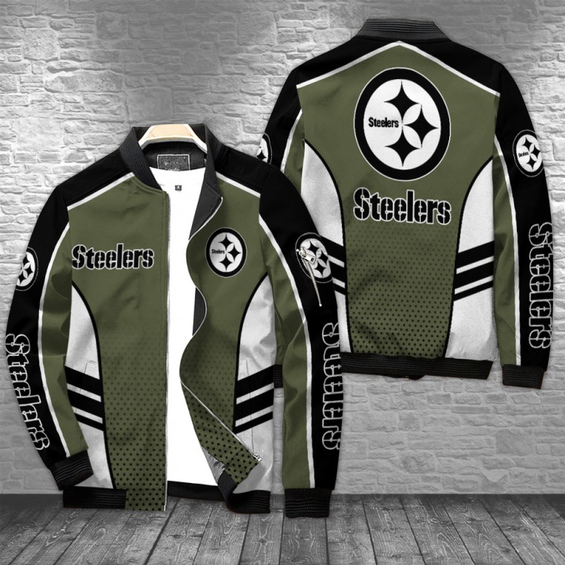 Pittsburgh Steelers Bomber Jacket - Front View