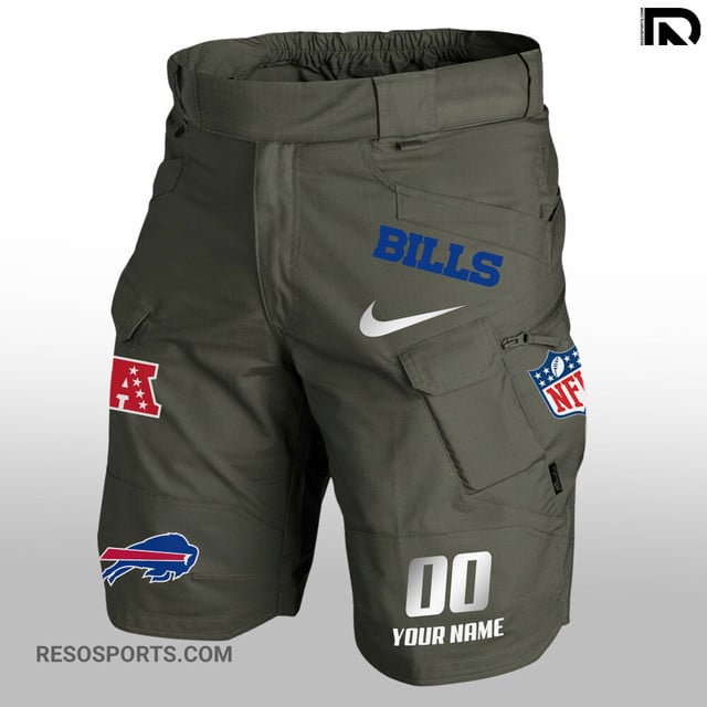 Buffalo Bills Front Pockets Men Shorts Back