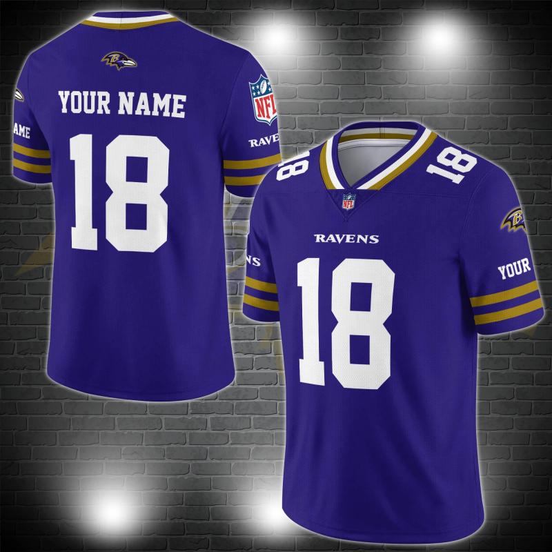 Baltimore Ravens V-neck Jersey 1