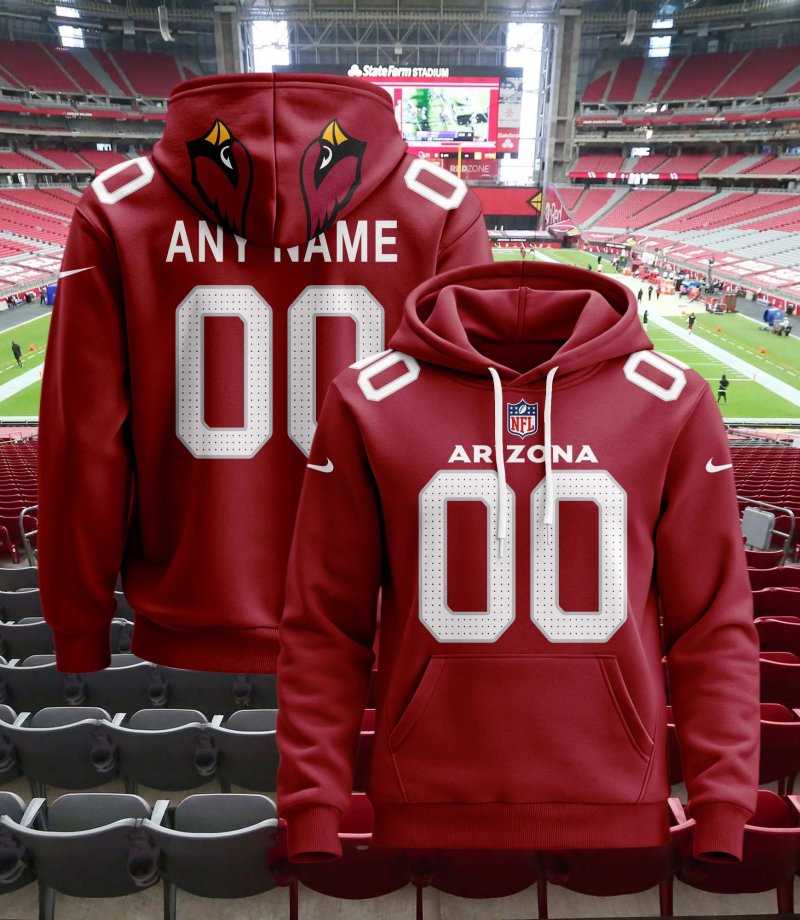 Arizona Cardinals Personalized Football Hoodie