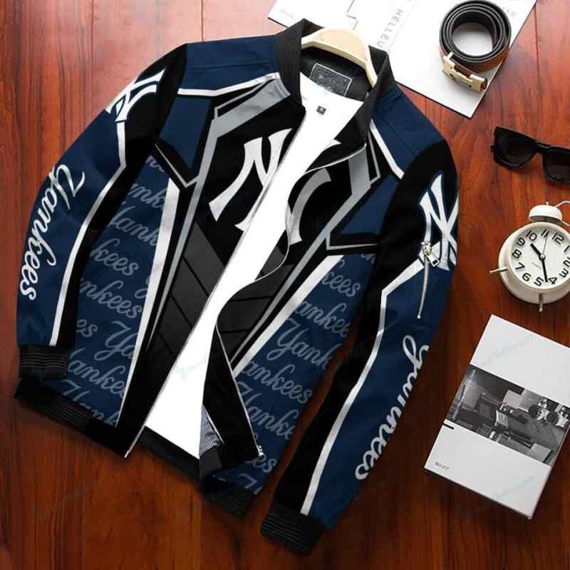 New York Yankees Bomber Jacket Back View