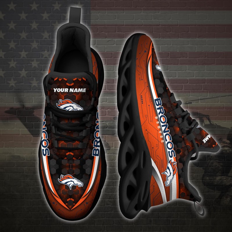Comfortable Denver Broncos Running Sneakers
