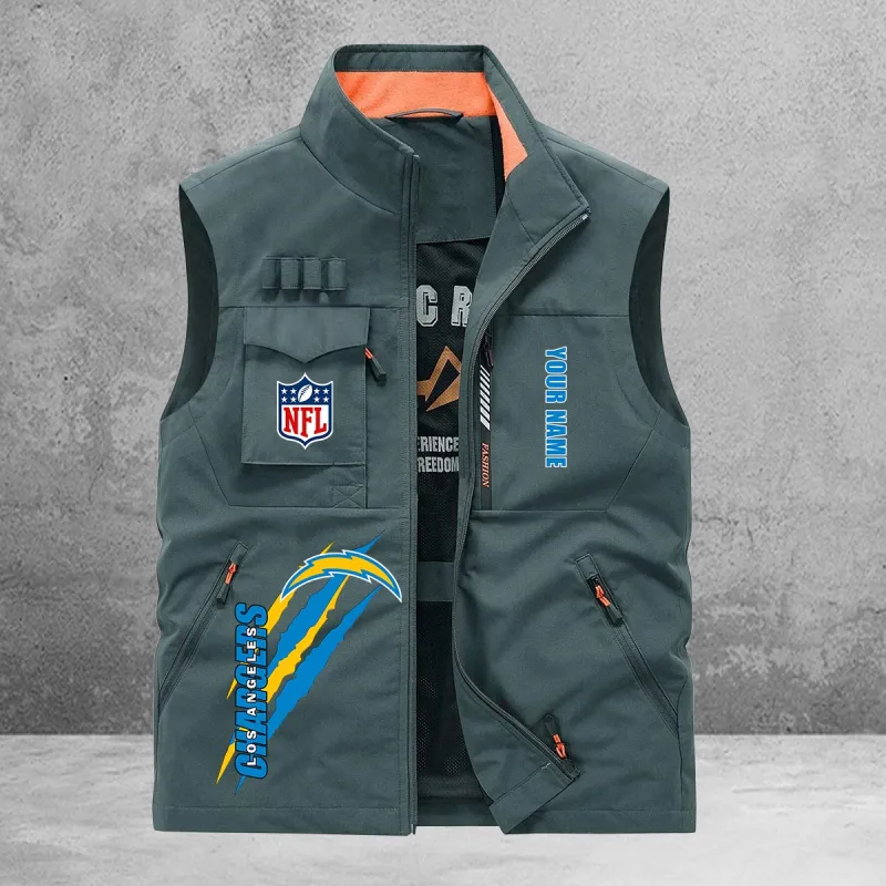 Los Angeles Chargers Multi-Pockets Vest Image 4