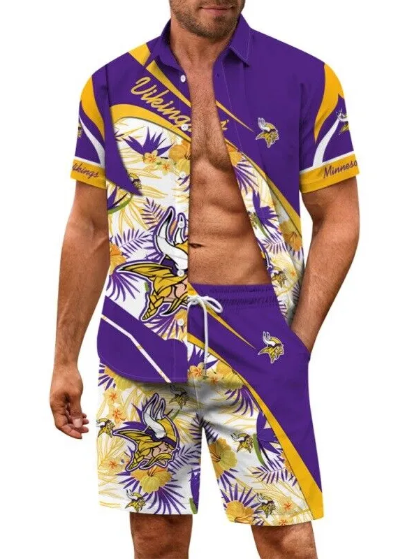 Minnesota Vikings Hawaiian Shirt and Shorts