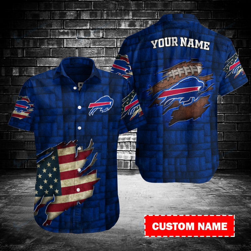 Buffalo Bills Personalized Button Shirt Sizing Chart