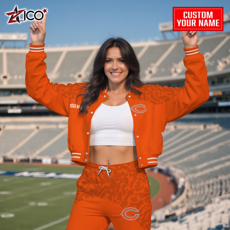 Chicago Bears Varsity Jacket and Sweatpants - Style 2