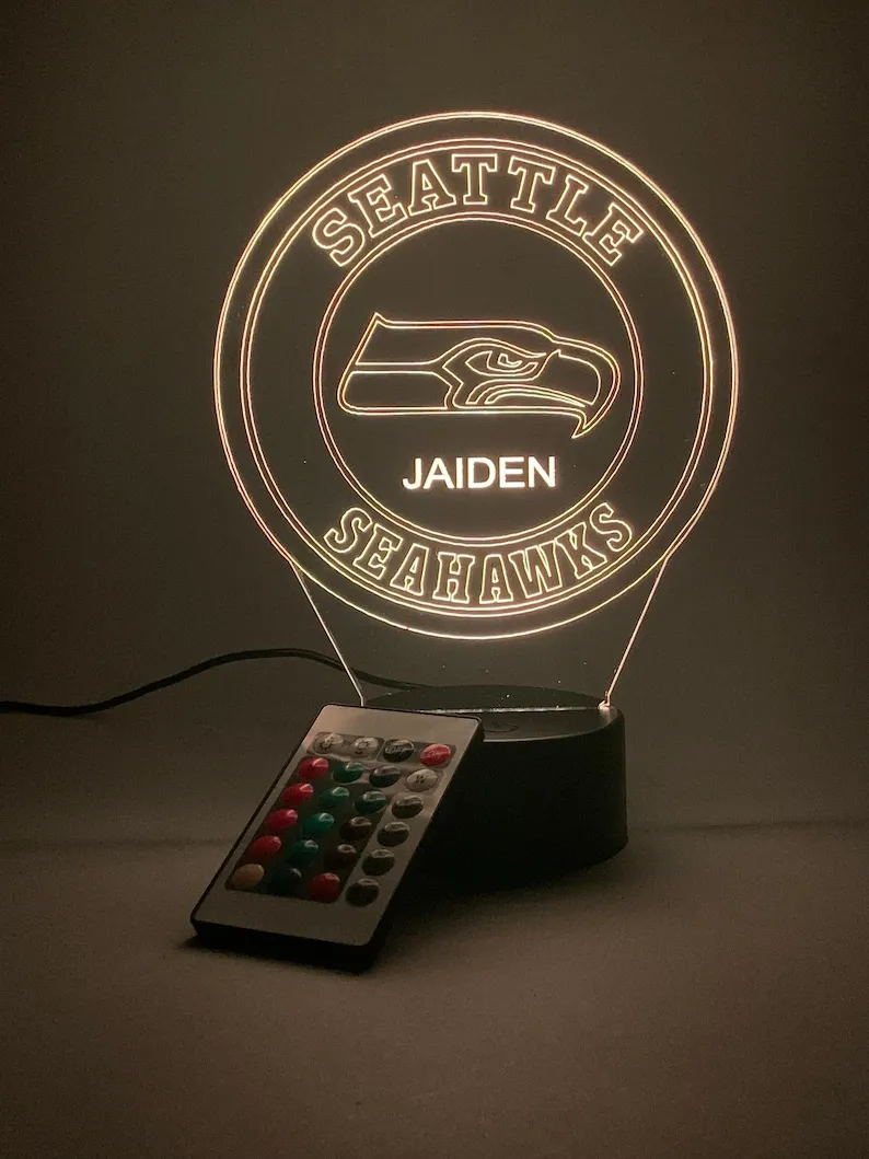 Color Changing Seattle Seahawks Lamp