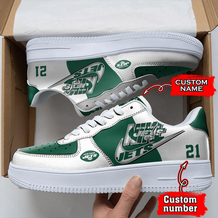 New York Jets Custom Air Force 1 Sneaker